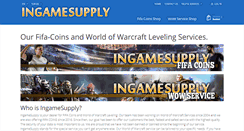 Desktop Screenshot of ingamesupply.com